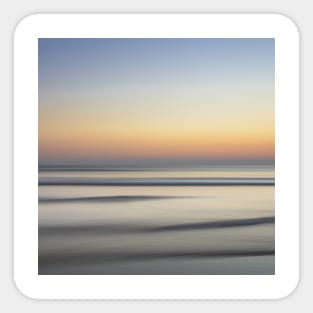 SCENERY 13 - White Sand Beach Blue Sky Horizon Sticker